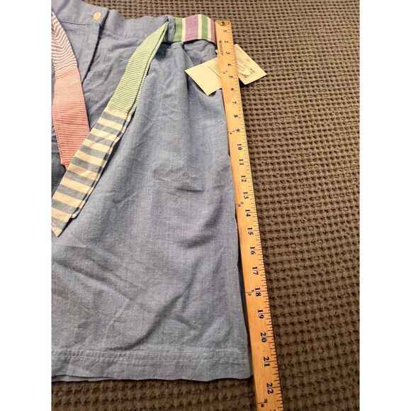 Susan Bristol Shorts Waist-Vintage 90s High Rise Pleated W/Belt-Pockets Sz16 - Picture 12 of 14